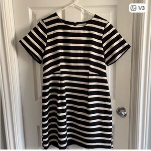 H&M Black & White Striped Mini Dress